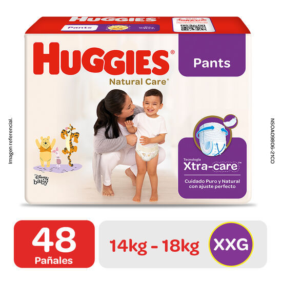 Pants Huggies Natural CareXpad Bigp  Talla XXG 48 unid