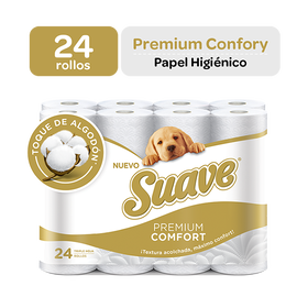 Papel Higienico Suave Premium Comfort 24 Rollos
